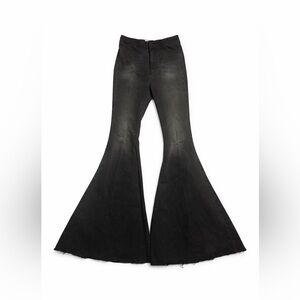 Free People Charcoal High Rise Super Flare Jeans | 70s Boho